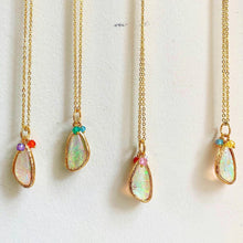 Opal Goddess Pendant Necklace