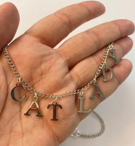 Cat Lady Necklace - Silver