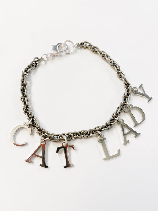 Cat Lady Bracelet- Silver