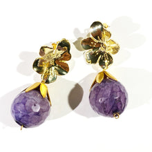 Lilac Drop Flower Earrings