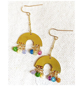 Double Rainbow Dainty Earrings