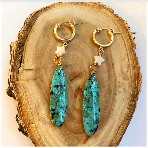 Turquoise Joy Statement Earrings