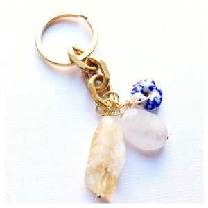 Spring Time Crystal Keychain