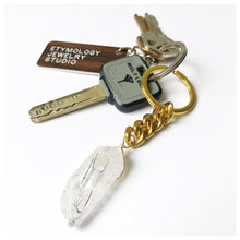 Quartz Crystal Keychain