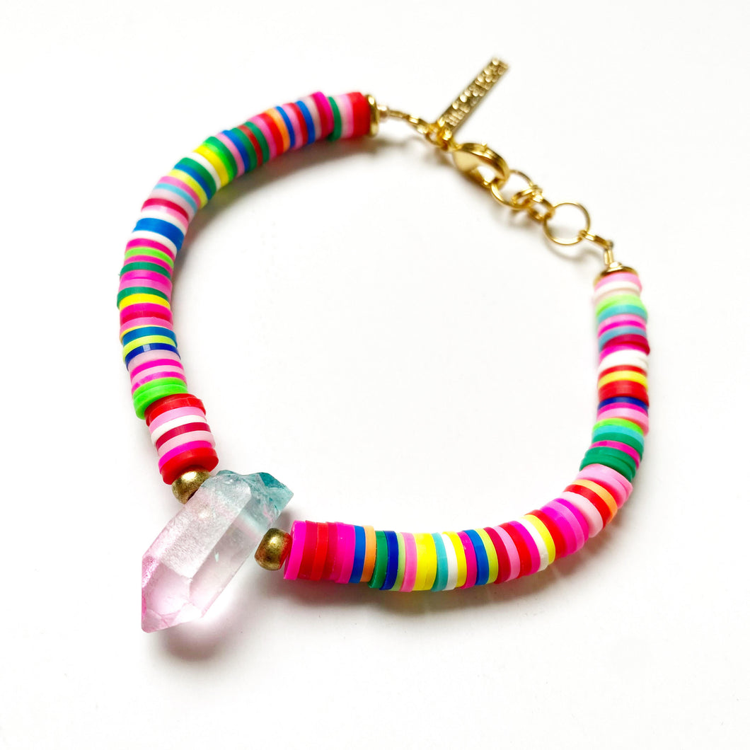 Aura Crystal Rainbow Bracelet
